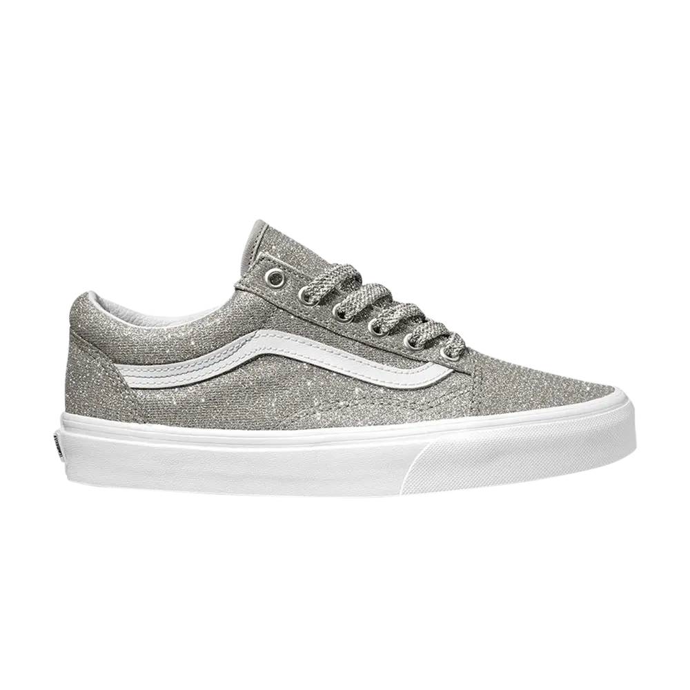 Кроссовки Old Skool Lurex Glitter Vans, серебро