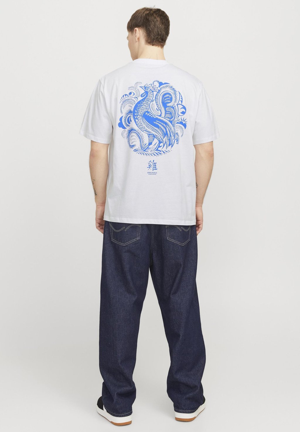 

Футболка с принтом JORSNAKE CREW NECK Jack & Jones, белый