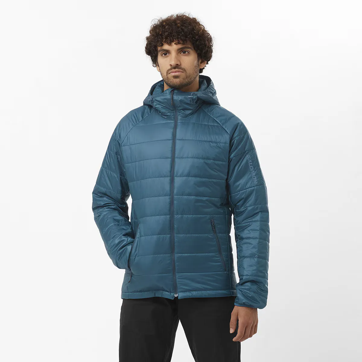 

Мужская куртка Salomon Outline с капюшоном, синий