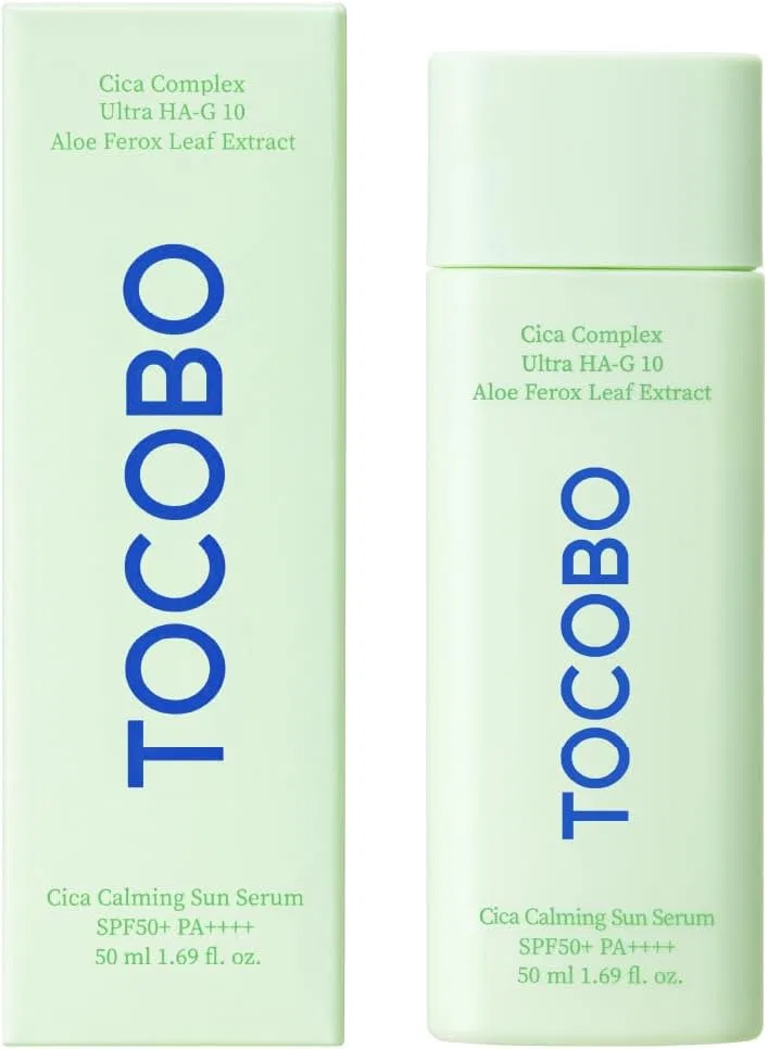 Солнцезащитный сыворотка-крем TOCOBO Cica Calming Sun Serum 50 мл