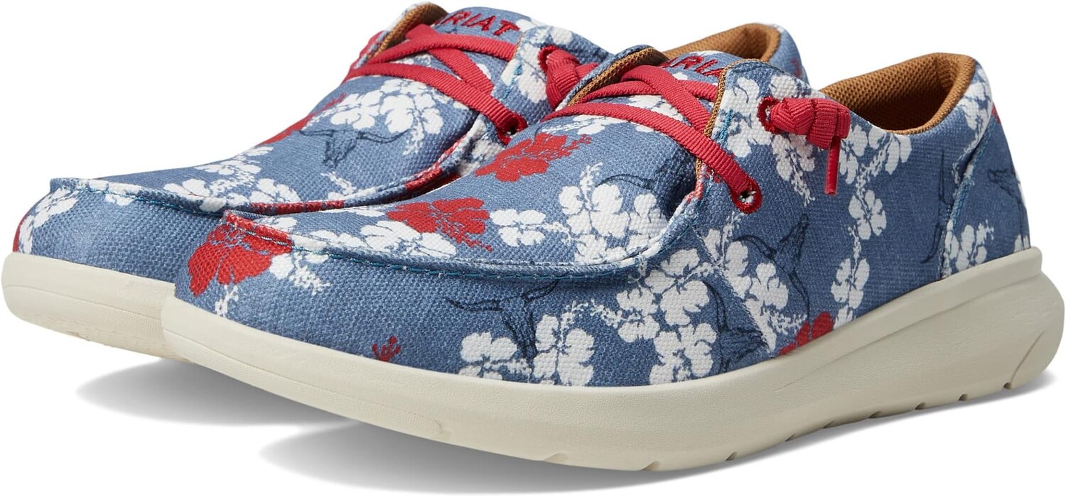 

Кроссовки Hilo Western Aloha Ariat, цвет Red White Blue Pareau Print