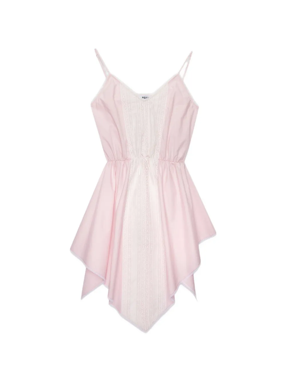 

Мини-платье с защипами Msgm, розовый