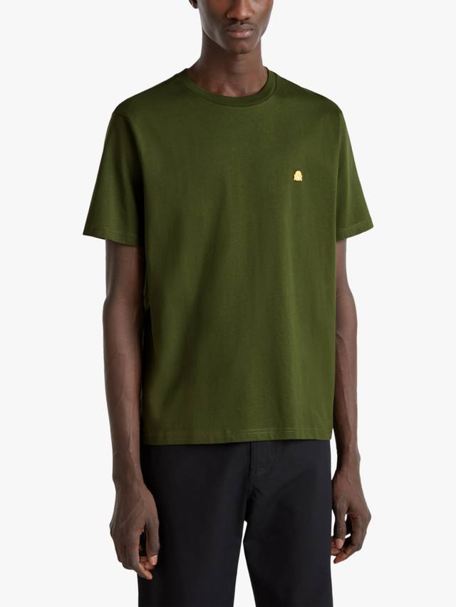 

Хлопчатобумажная футболка обычного покроя с коротким рукавом Benetton, цвет Dark Military Green