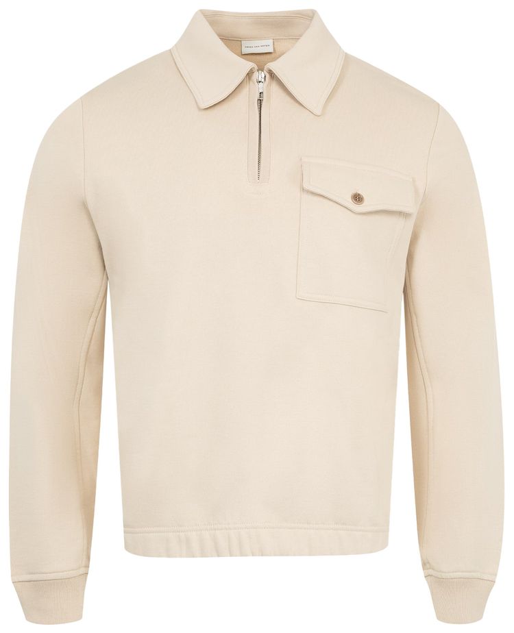 

Свитер Dries Van Noten Quarter Zip Sweater 'Beige', загар
