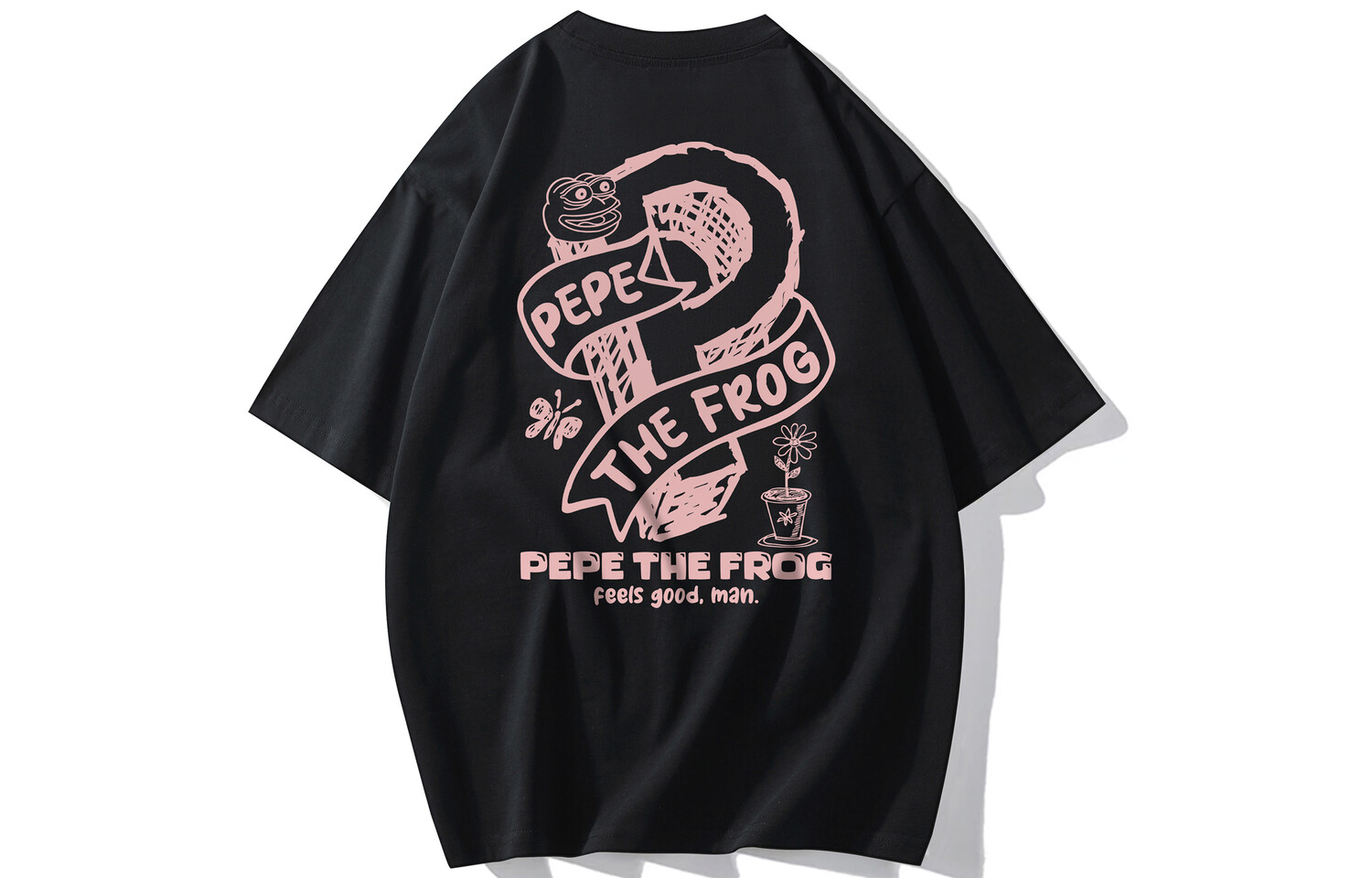 

pepe the frog Футболка унисекс с лягушкой Пепе, Черный