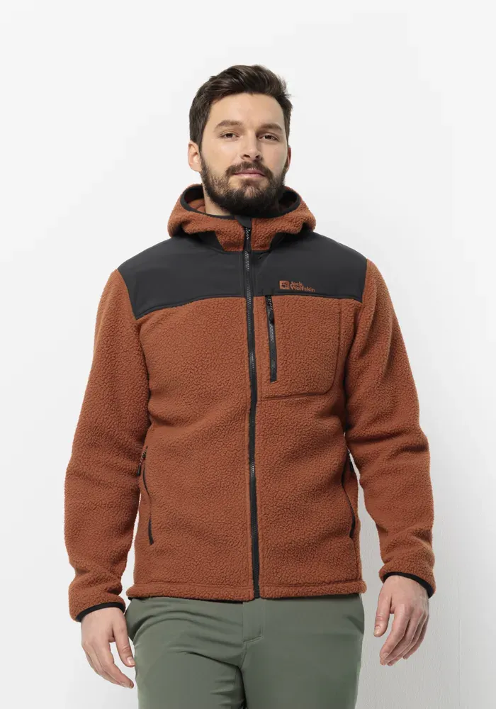 

Флисовая куртка Jack Wolfskin "KAMMWEG PILE FZ M", с капюшоном, цвет Carmine