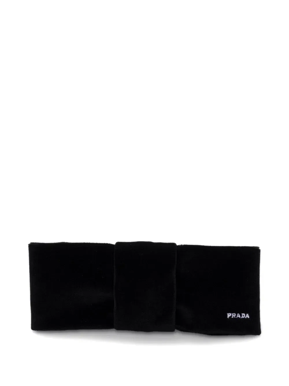 Бархатная заколка для волос Prada, черный