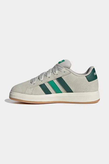 Кроссовки замшевые GRAND COURT 00s Adidas, бежевый — фото 4