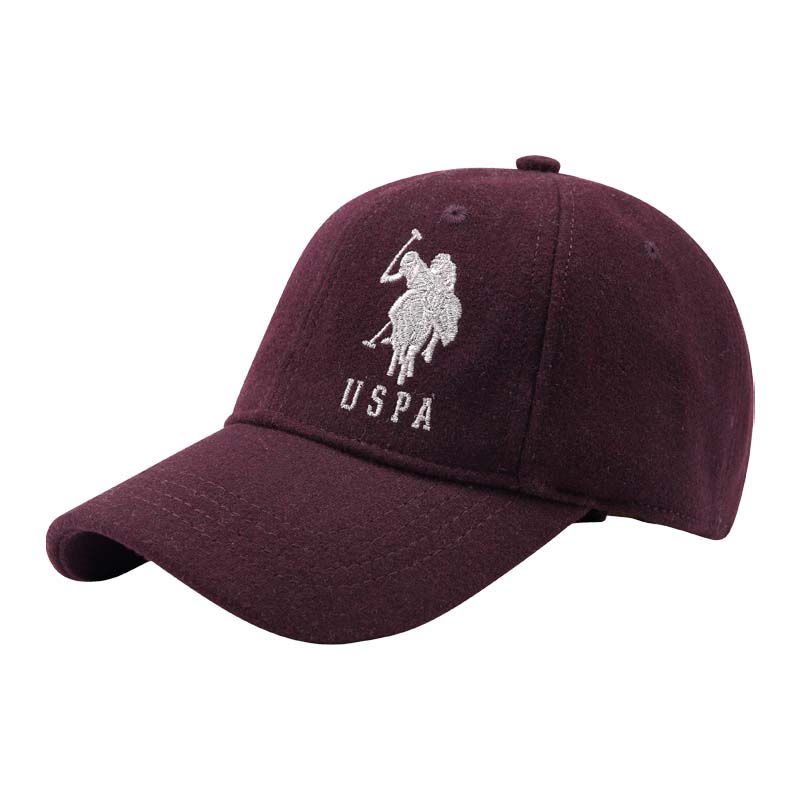 

U.S. POLO ASSN. Шерстяная бейсболка унисекс, Burgundy