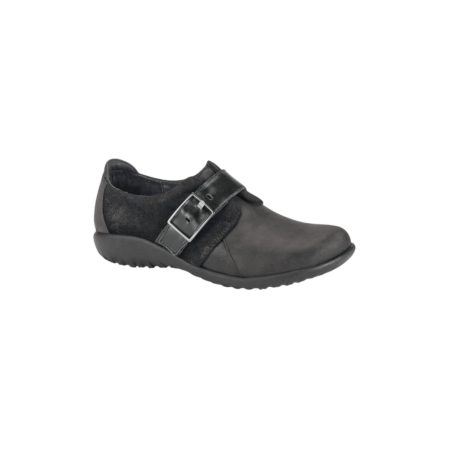 Women's Tane Shoe In Oily Coal Blk Suede NAOT, Oily Coal Blk Suede