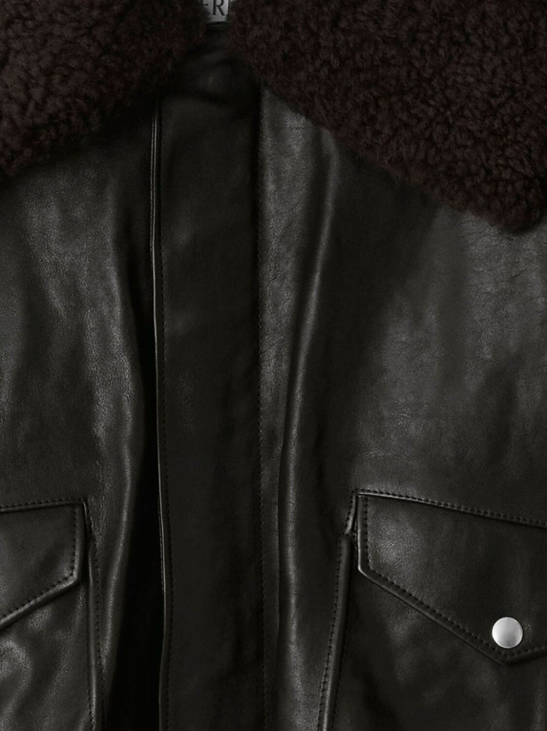 

Куртка с меховым воротником Burberry, черный