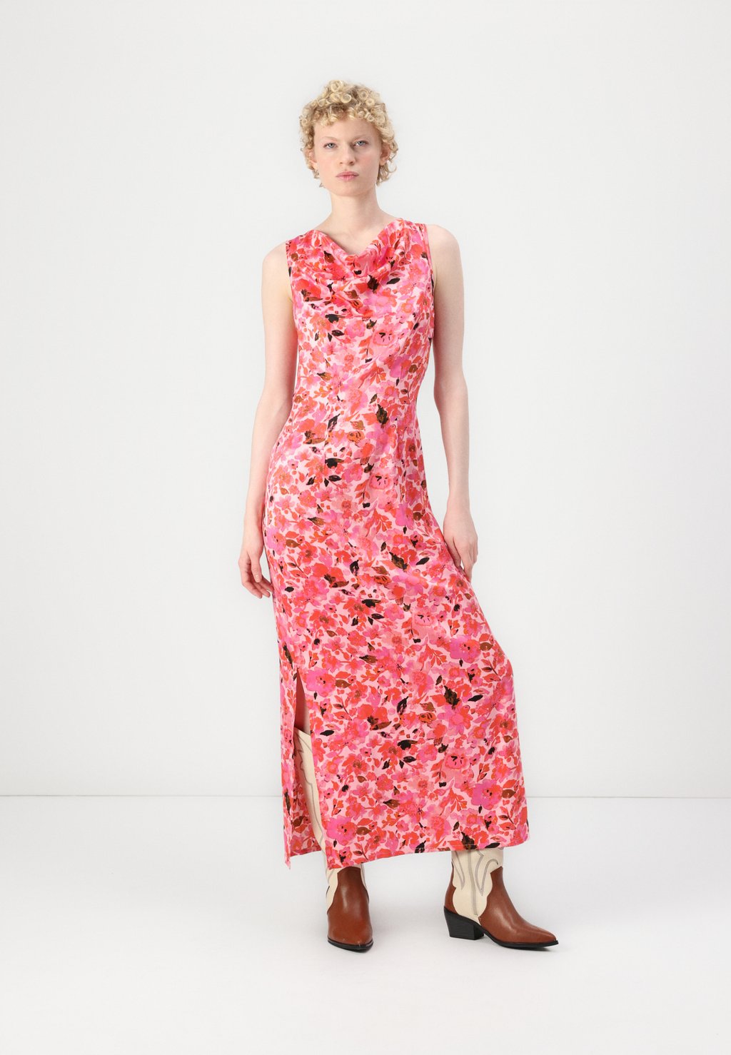 

Платье макси VIANITA WATERFALL ANKLE DRESS VILA, розовый