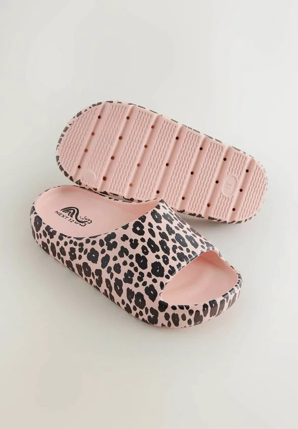 Шлепанцы для бассейна стандартной посадки Next, Pink Leopard Print — фото 3