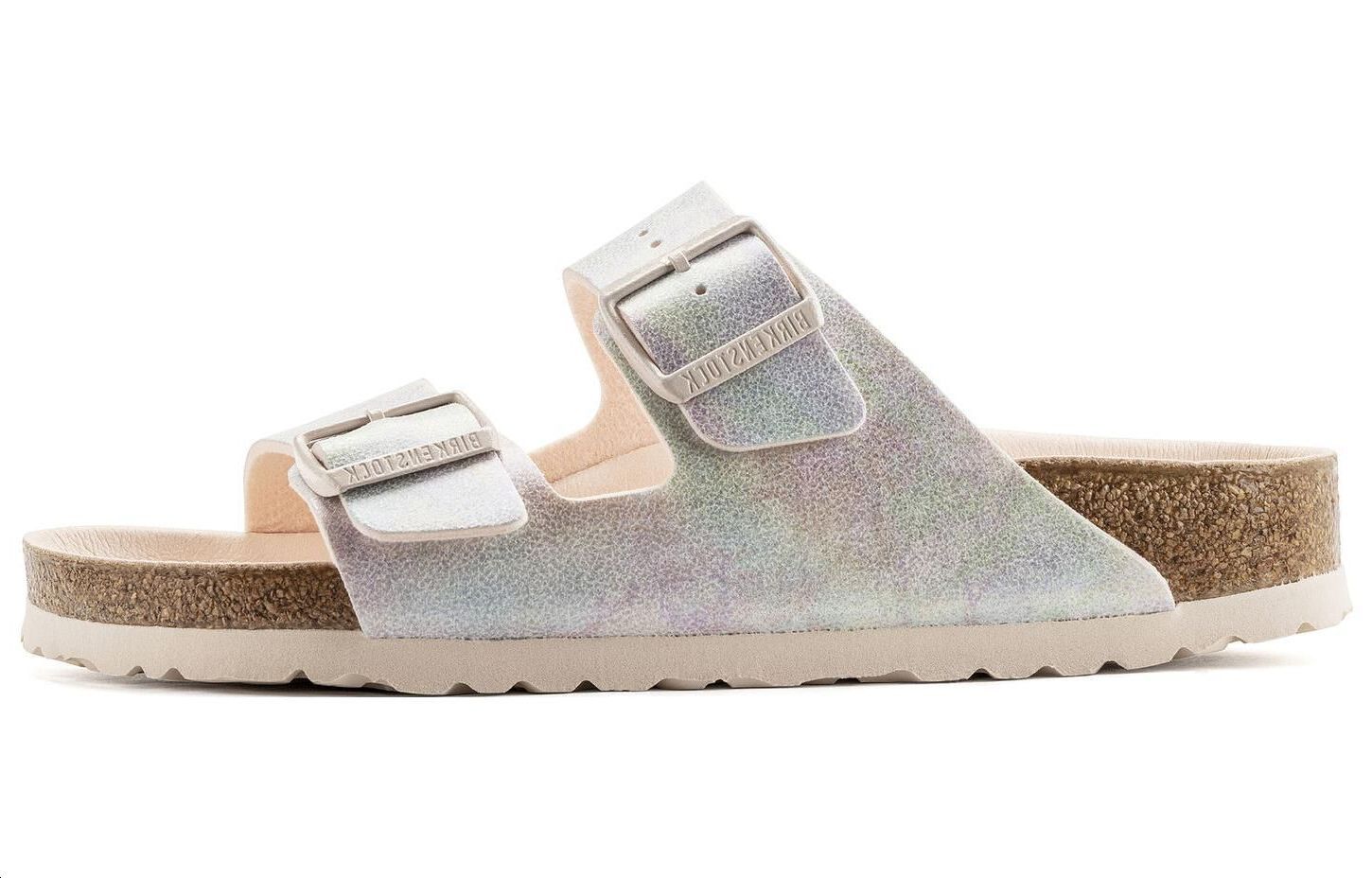 Birkenstock Женские тапочки-слайды Arizona Vegan EVA, светло-розовые