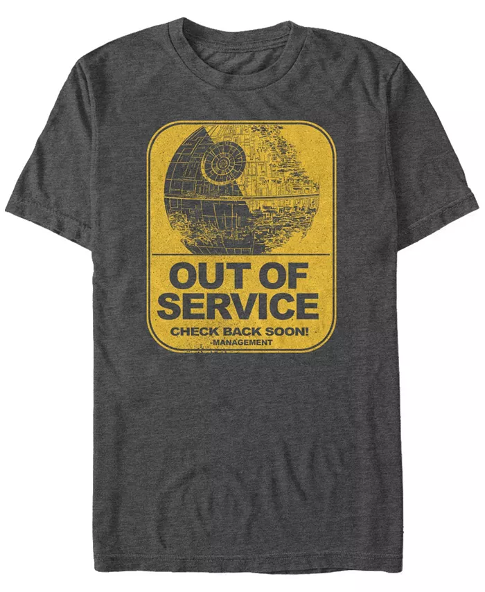 

Футболка мужская Star Wars Classic Death Star Out of Service с коротким рукавом Fifth Sun, серый