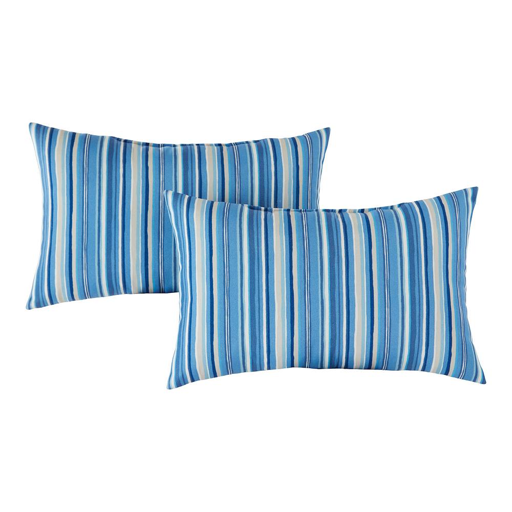 

Greendale Home Fashions Набор из 2 продолговатых декоративных подушек для улицы, цвет Sapphire