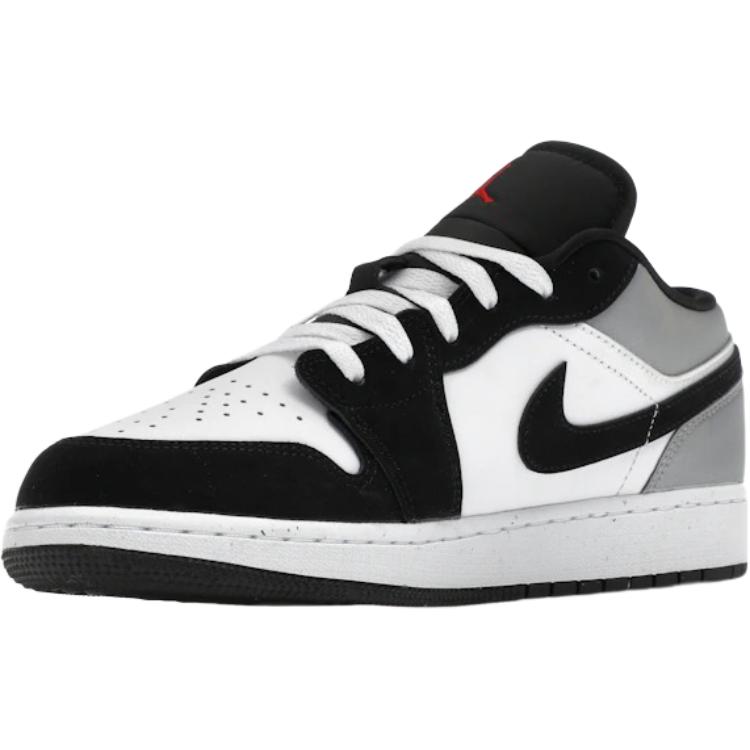 Jordan Air 1 Slip Resistant Abrasion Resistant низкие детские баскетбольные кроссовки Black White — фото 4