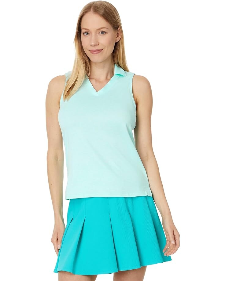 

Поло SKECHERS Pickleball Godri Swift Sleeveless, цвет Light Blue