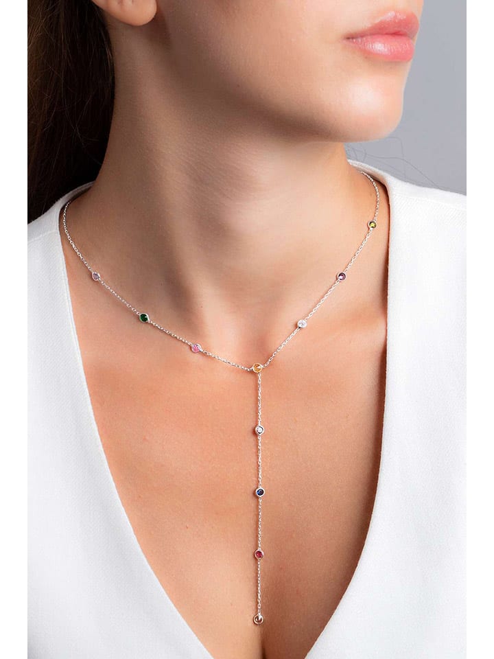 

Heliophilia Серебряное колье с декоративными элементами - (Д)56 см