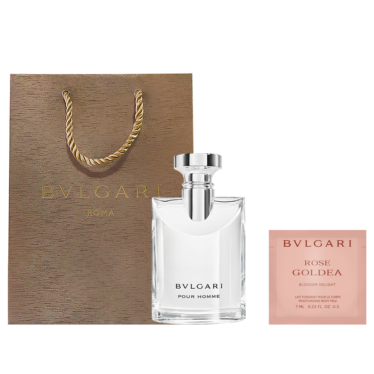 Набор с туалетной воды Bvlgari Pour Homme и лосьоном, 100 мл + 1,5 мл — фото 2