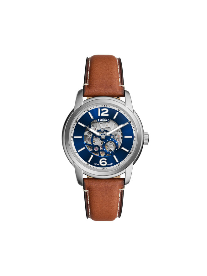 

Часы Heritage Automatic Skeleton ME3263 Fossil, коричневый