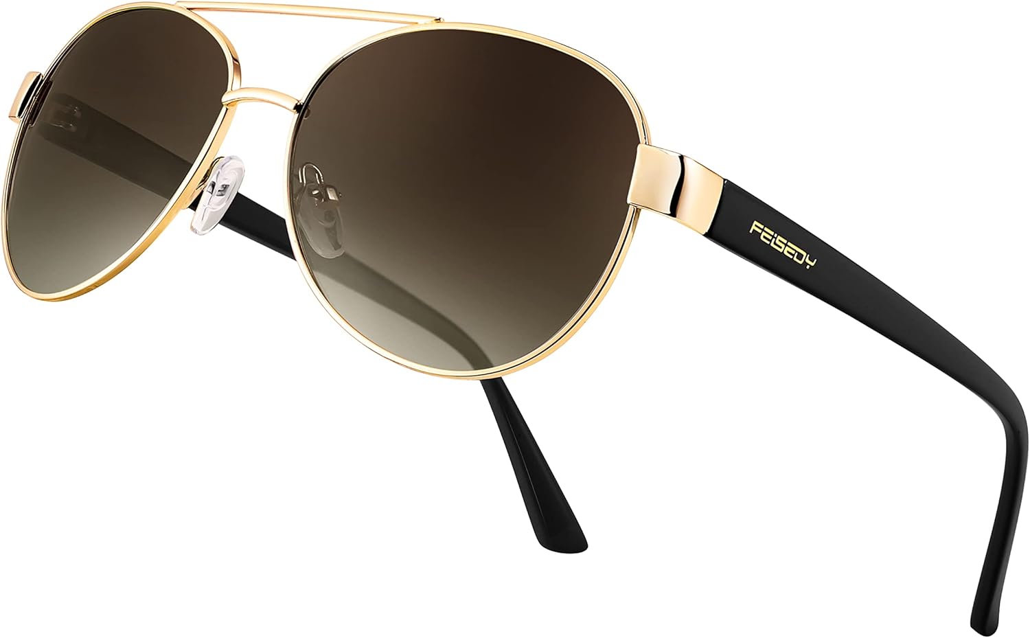 

Классические солнцезащитные очки-авиаторы FEISEDY для женщин, поляризованные очки-пилот для мужчин, защита UV400, для вождения, рыбалки, гольфа, B4109, 005 Gold Frame/Brown Lenses