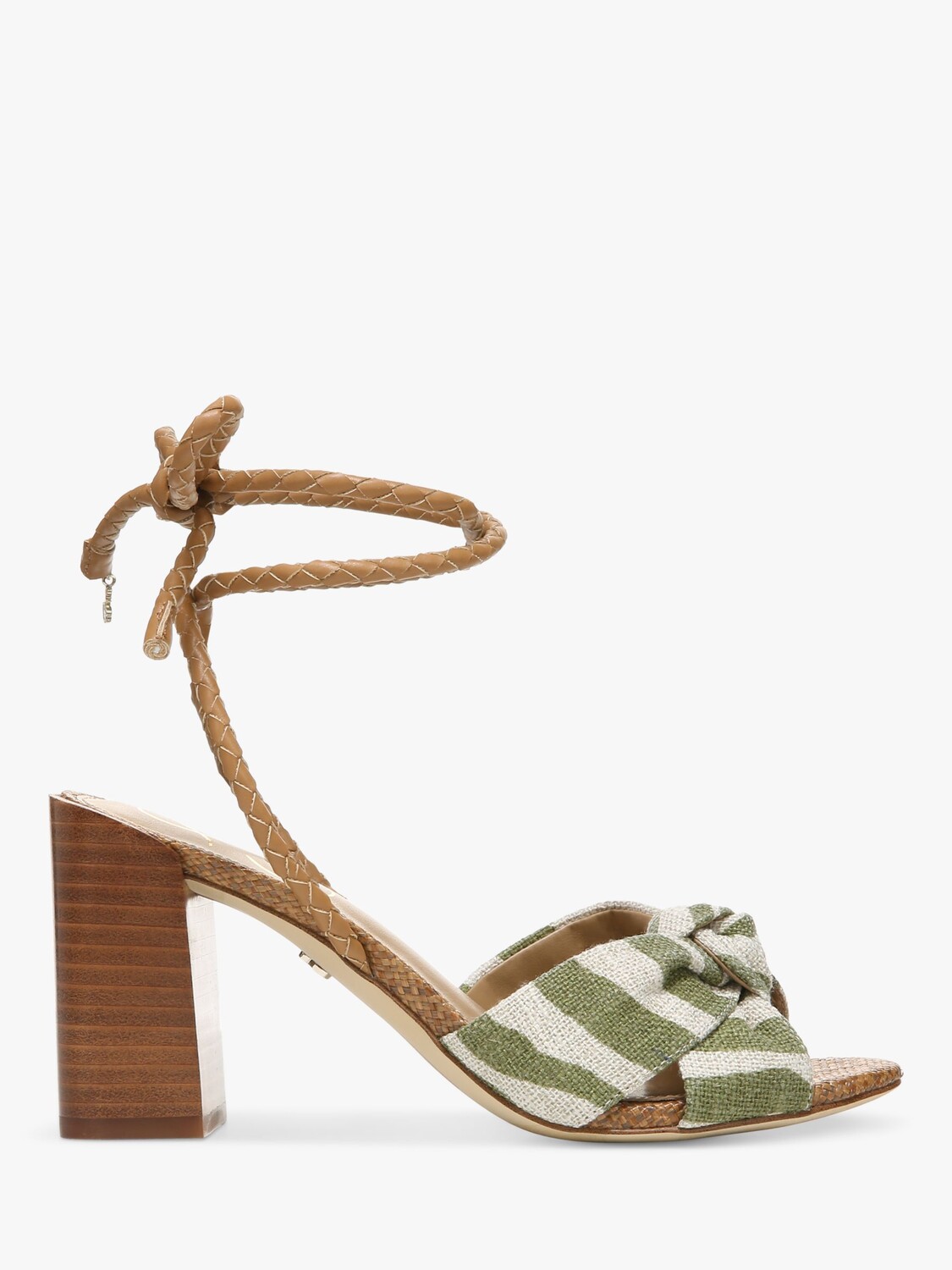 

Босоножки Bodhi в полоску с узлом Sam Edelman, зеленый/мульти