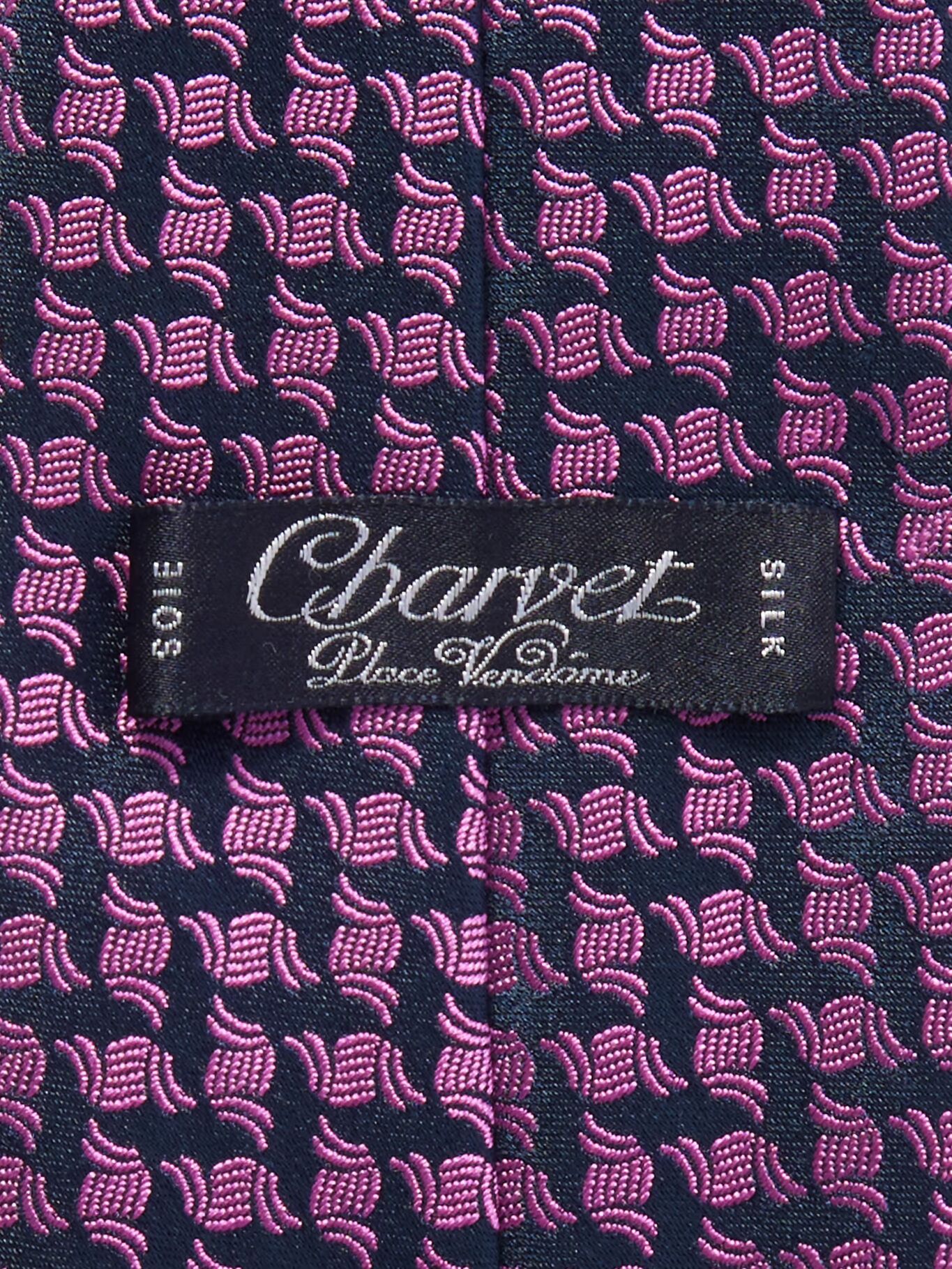 

Галстук из шелкового жаккарда шириной 8,5 см CHARVET, темно-синий