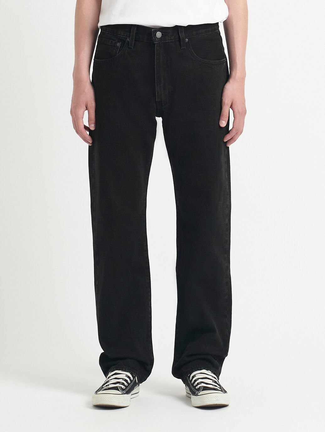 Джинсы прямого кроя 555 свободного кроя, черные Levi's, Blacks