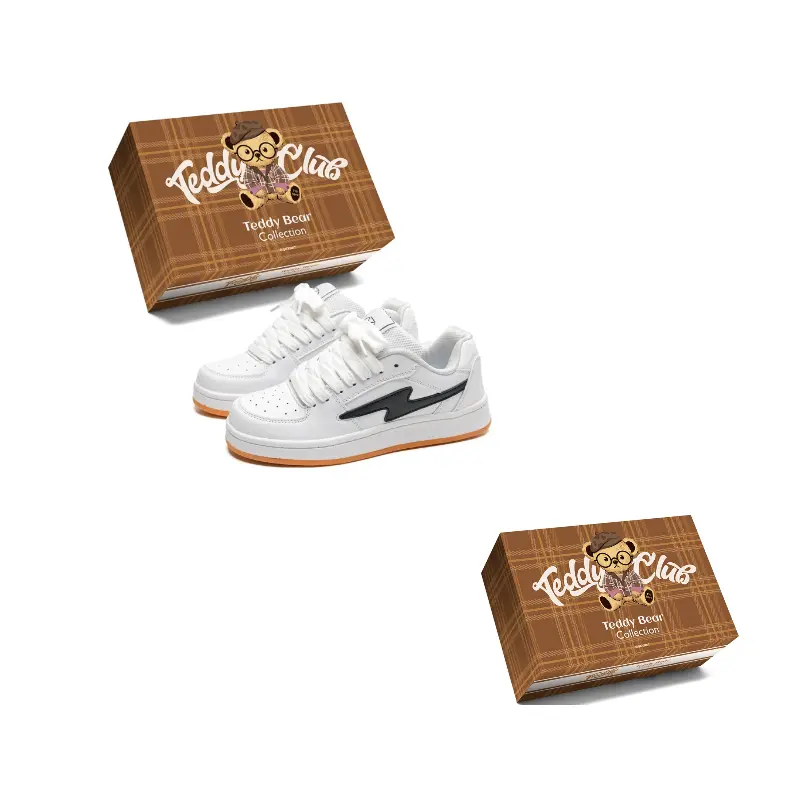 

Teddy Bear Collection Низкие скейтерские кеды унисекс экрю, цвет Ecru