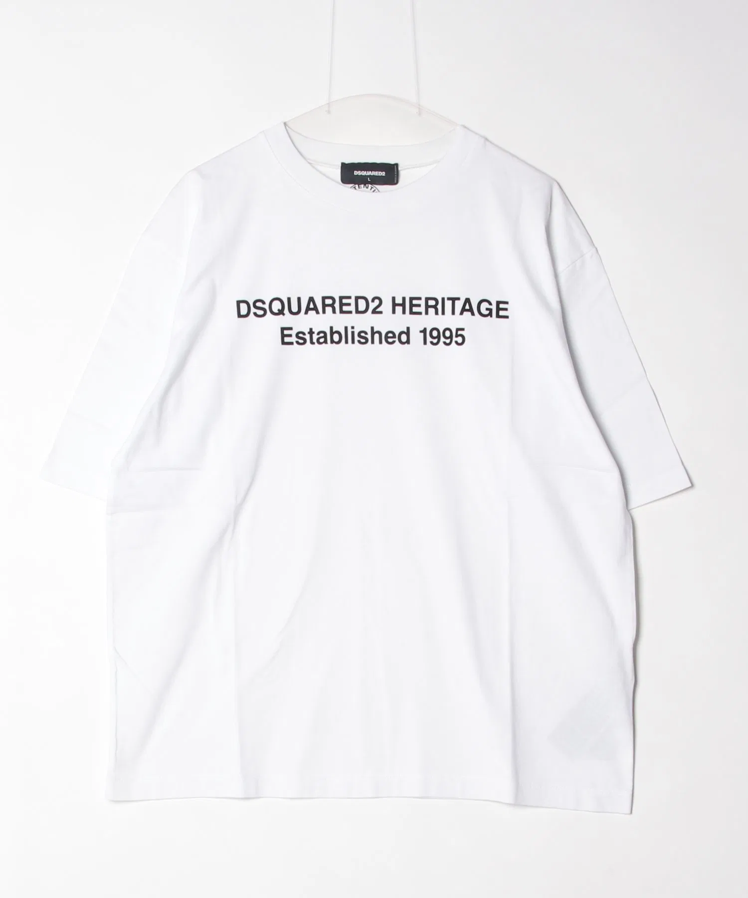 Унисекс футболка DSQUARED2 Loose Fit с логотипом белая
