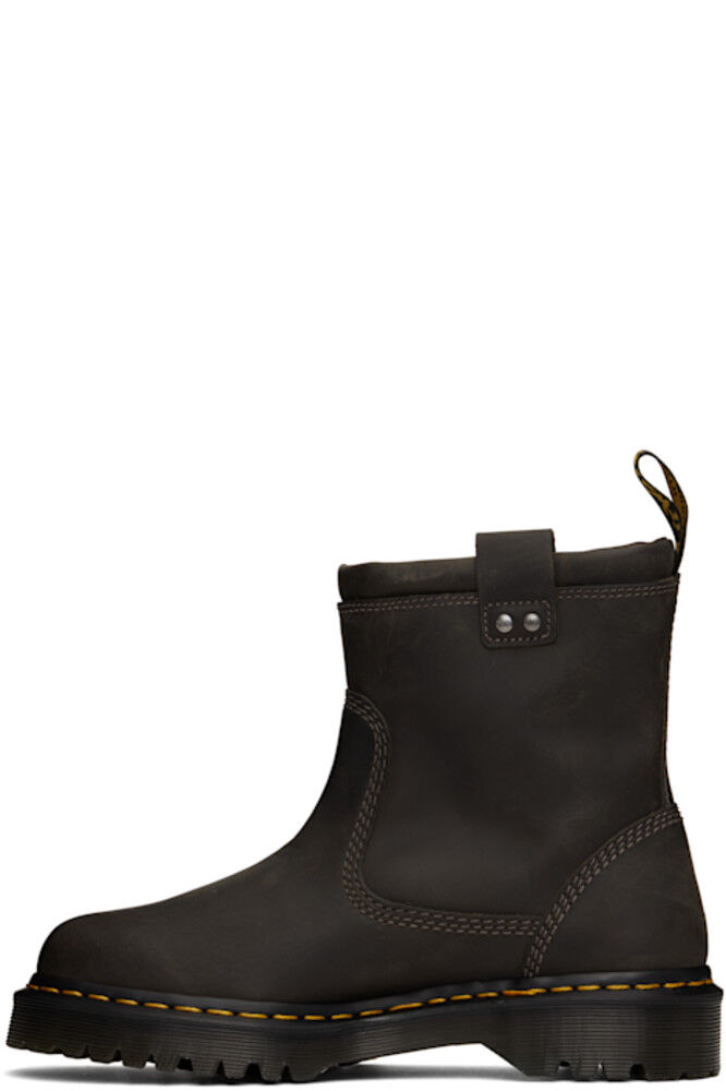 Ботинки мужские Dr. Martens Anistone Lo из вощеной кожи, черный — фото 3