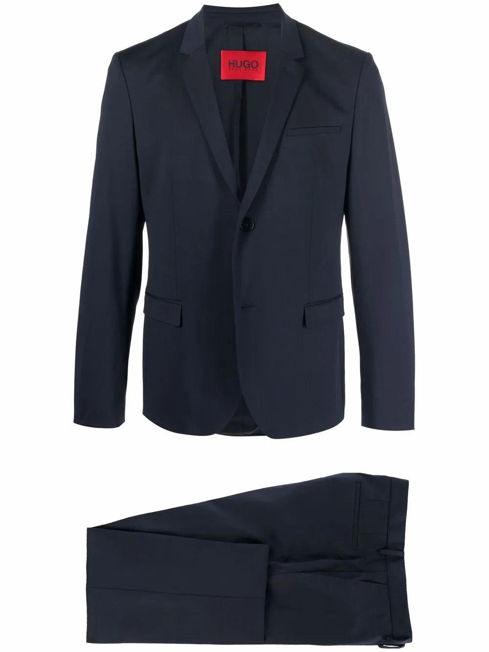 

Костюм-двойка строгого кроя BOSS, синий