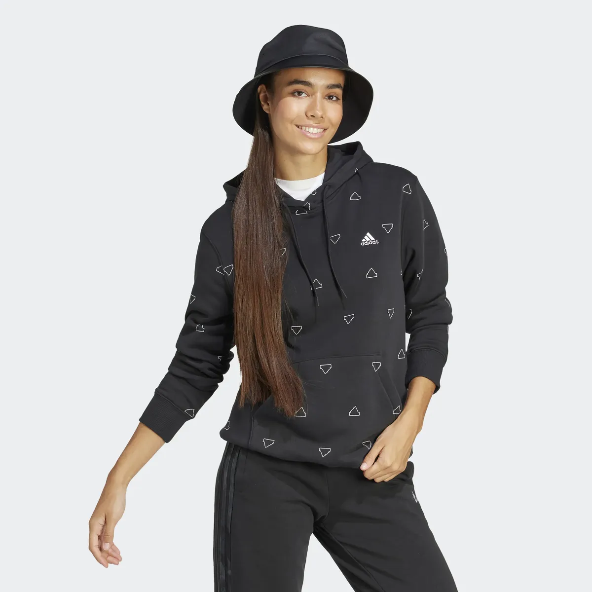 

Толстовка Adidas Sportswear с капюшоном "W MNG FL HD", черный