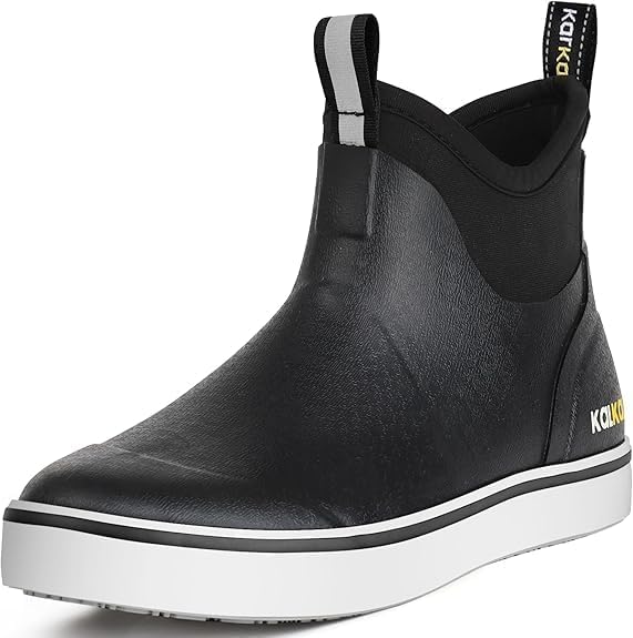 

Мужские сапоги Kalkal, водонепроницаемые рыбацкие дождевые сапоги с высокой сцепкой, мужские резиновые сапоги для садоводства, рыбалки, лодок, кемпинга и парусного спорта, черный