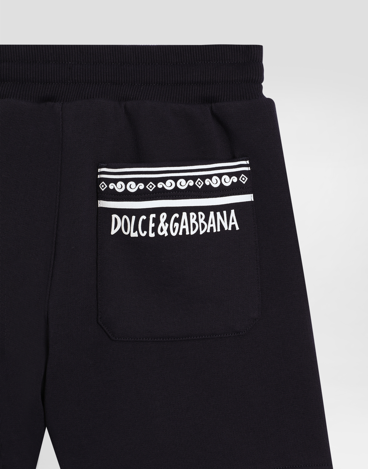 Шорты из пике с логотипом DG Dolce&Gabbana, синий — фото 4