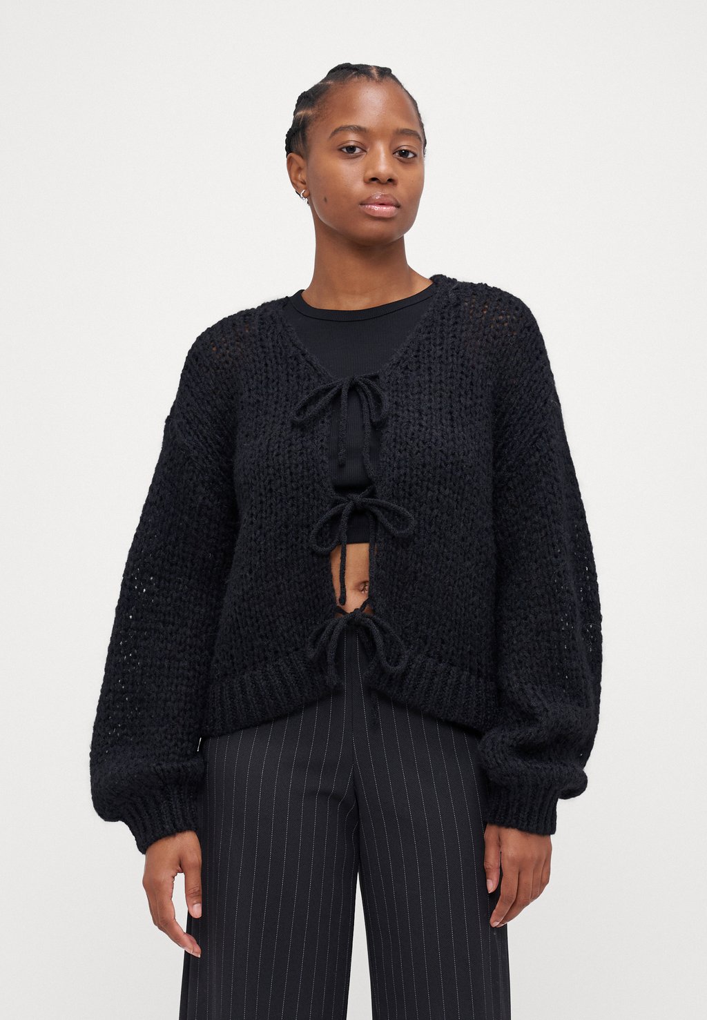 

Кардиган VMALOA BOW CARDIGAN Vero Moda Petite, черный
