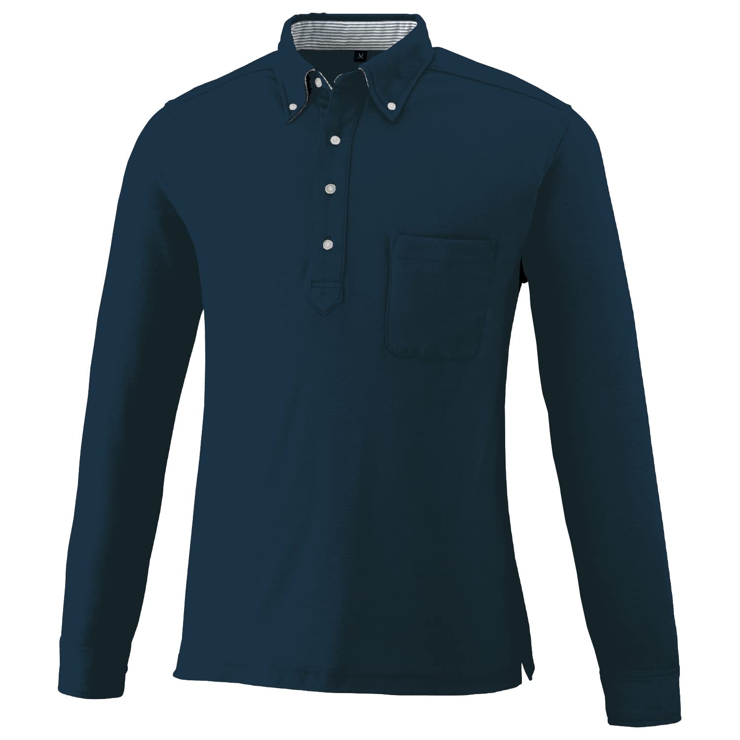 

Поло Oguraya POLOIZM 9030-01-SS DRY с длинными рукавами и пуговицами, темно-синее, размер SS 9030-01-SS Kokuraya