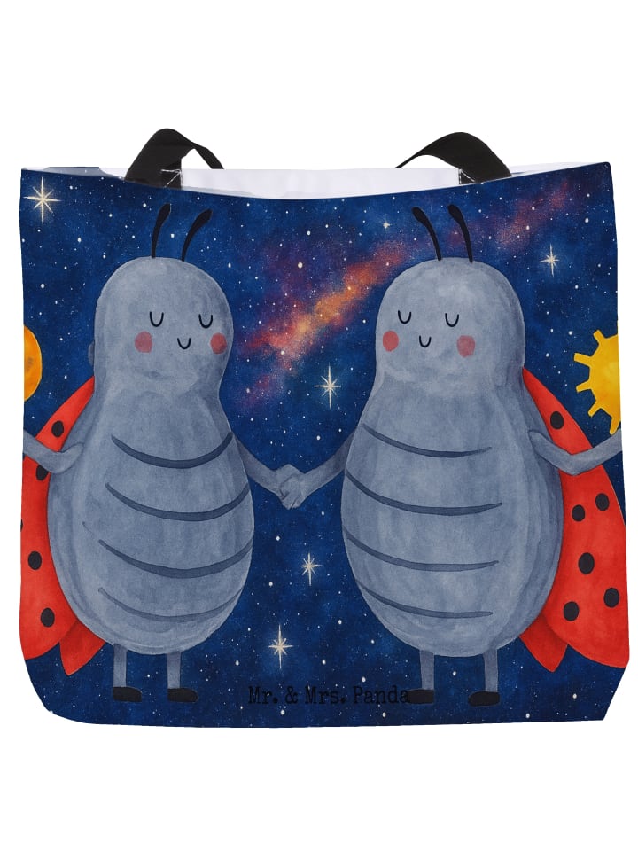 

Mr. & Mrs. Panda Пляжная сумка с дизайном в стиле знака зодиака Близнецы, без... белого цвета