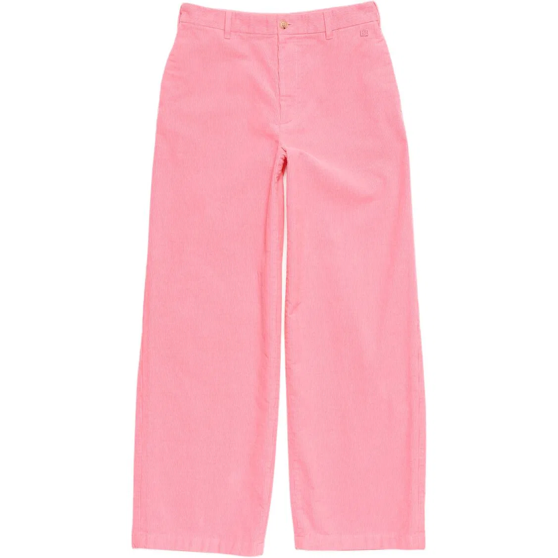 Брюки из вельвета прямого кроя Acne Studios, Tango Pink