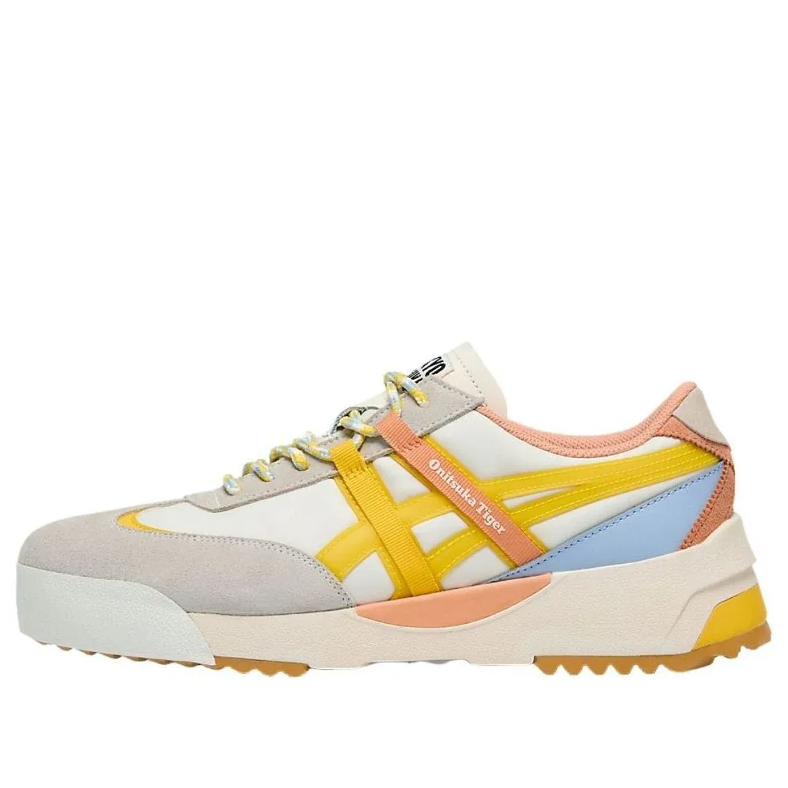 Кроссовки Onitsuka Tiger Delegation EX 'Cream Vibrant Yellow' 1183A604-101, белый