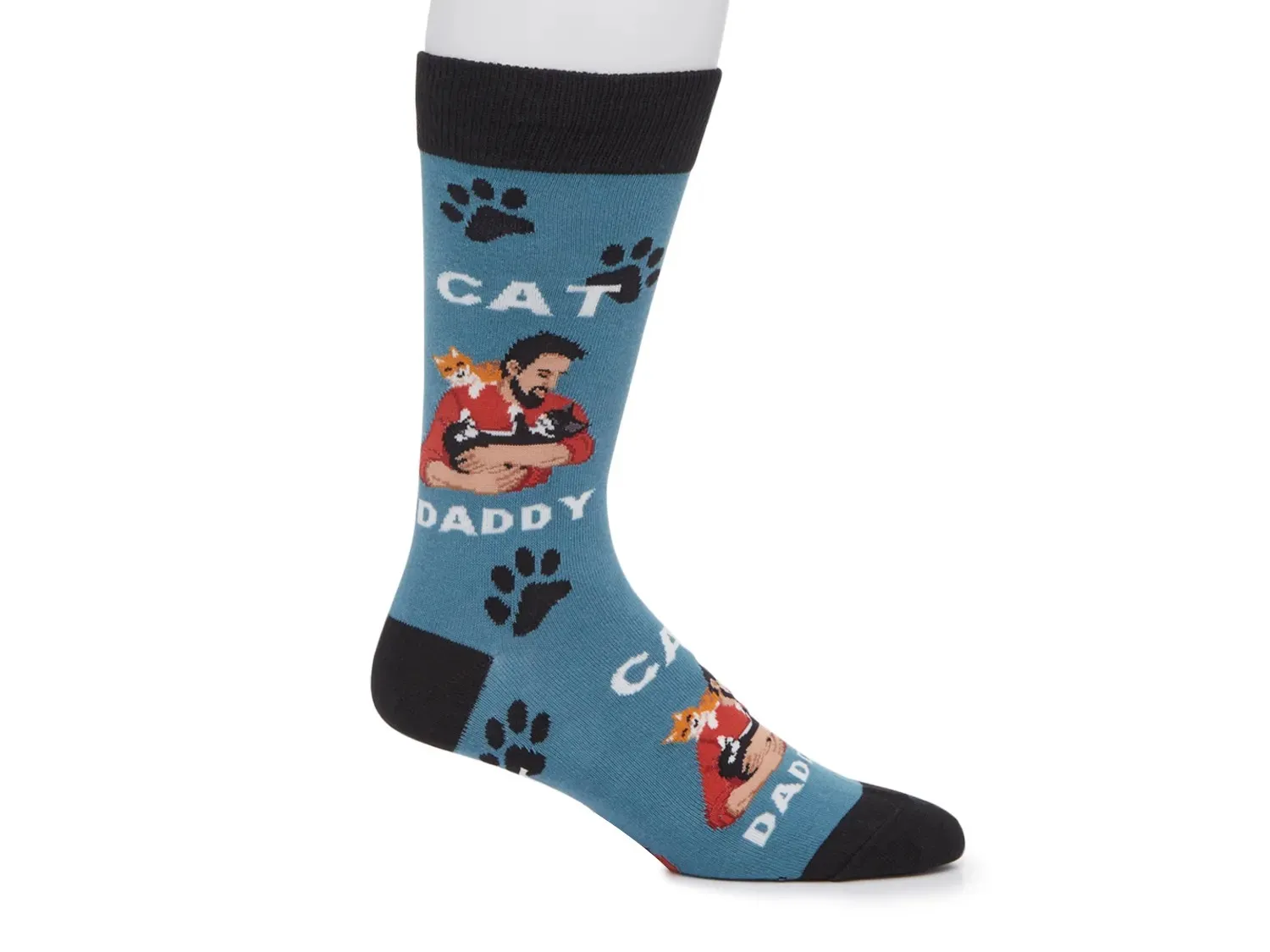 

Носки мужские Socksmith Cat Daddy Crew, цвет синий/черный/белый