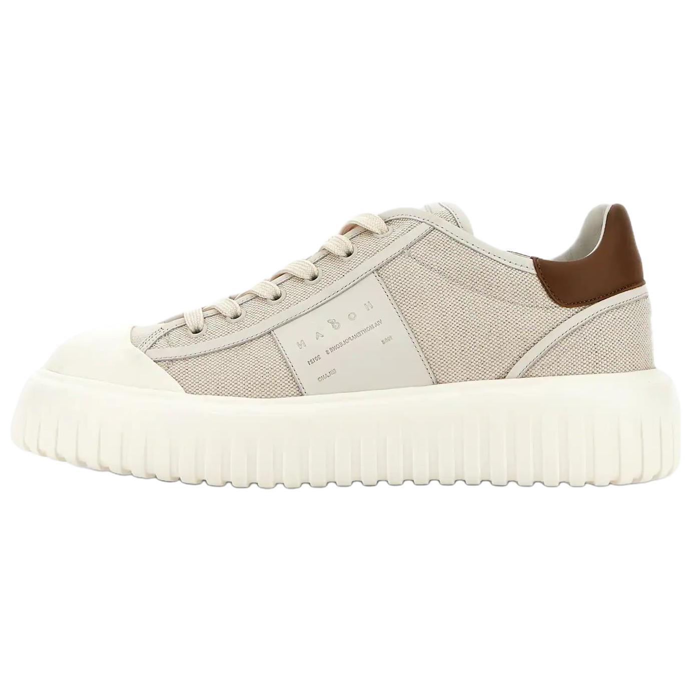 HOGAN Мужские кроссовки для скейтбординга H Stripes Low top серый — фото 3