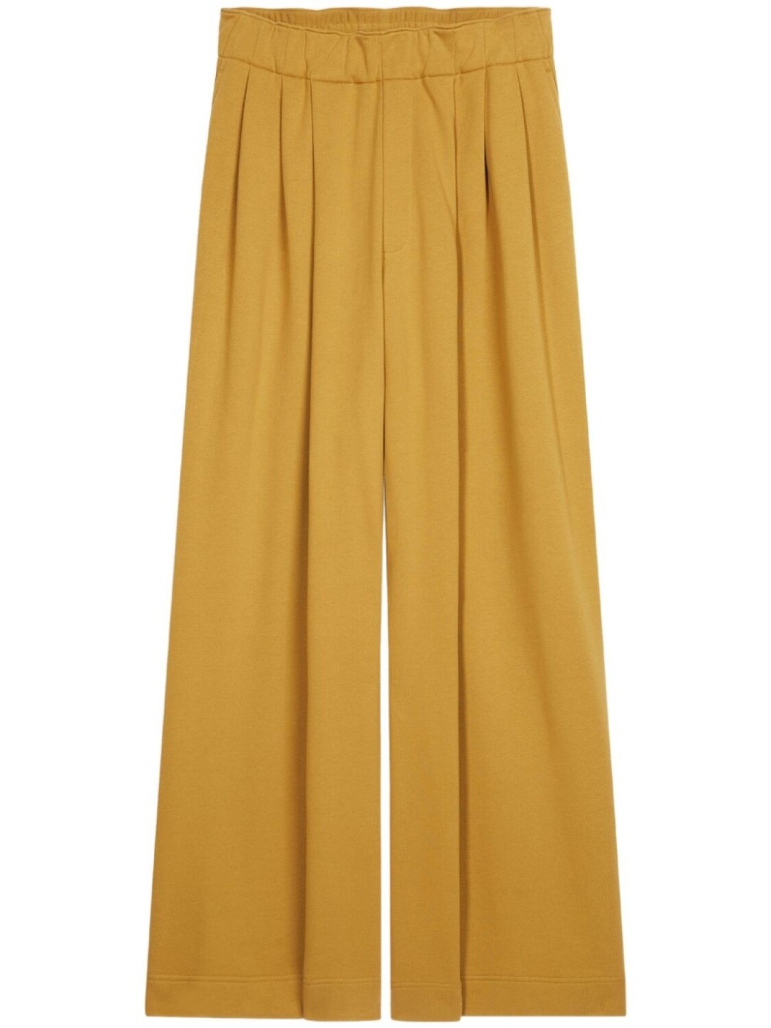 

DRIES VAN NOTEN брюки широкого кроя со складками, желтый