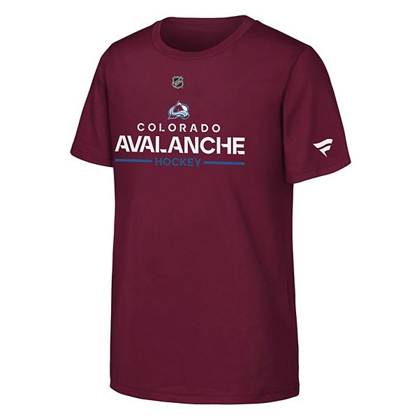 

Футболка youth burgundy colorado avalanche authentic pro wordmark Fanatics