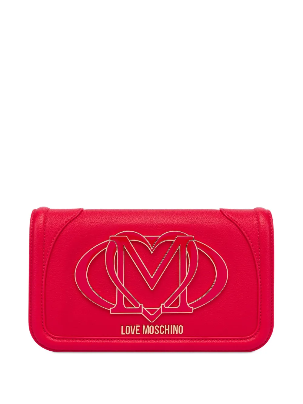 

Клатч с логотипом Love Moschino, красный