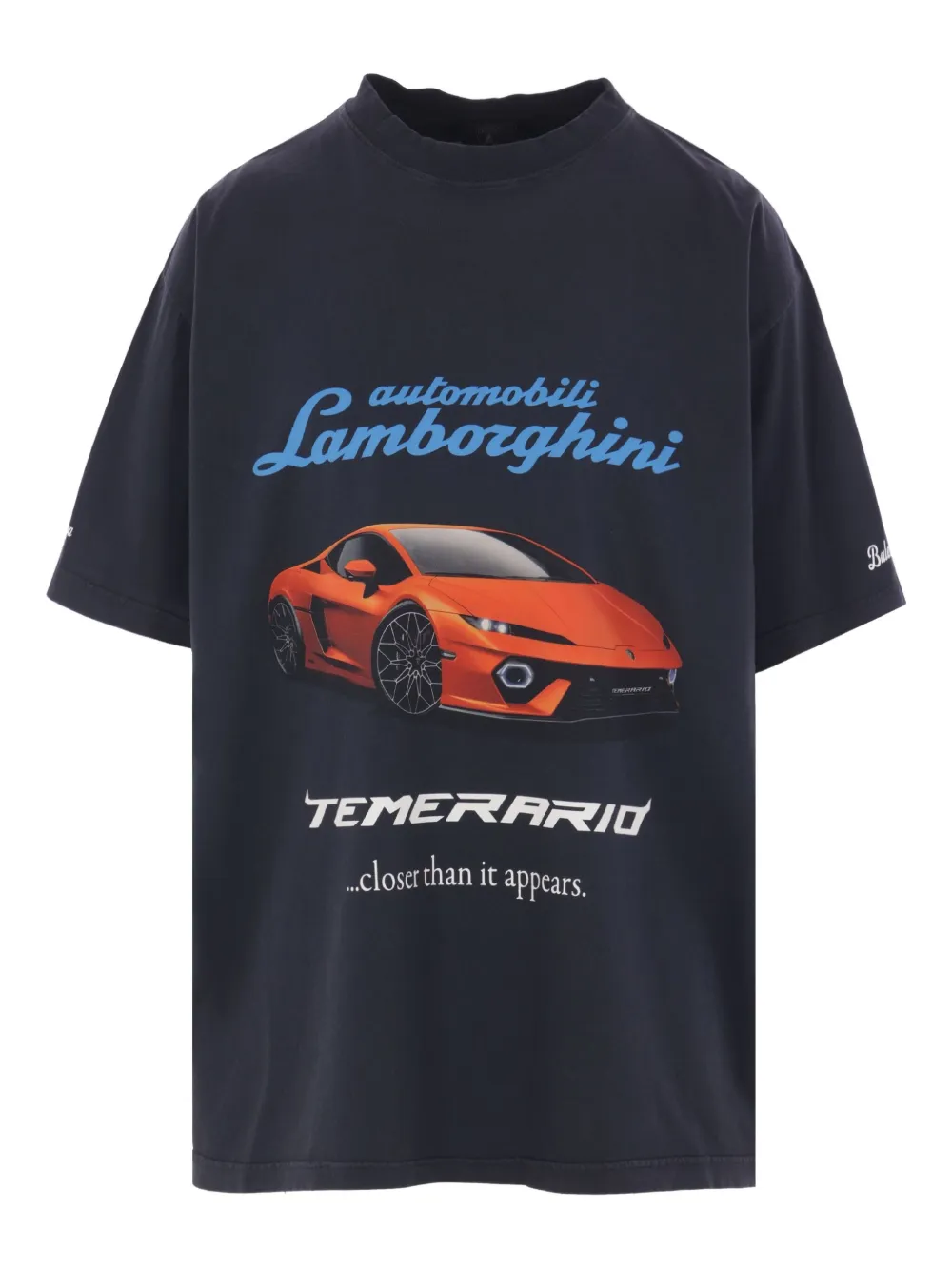

Футболка с принтом Lamborghini BALENCIAGA, черный