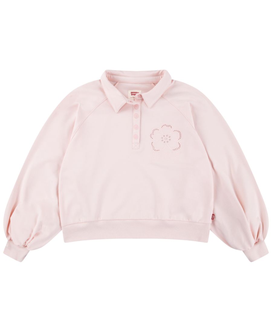 

Объемная рубашка с длинными рукавами и воротником для девочек 7-16 лет Levi's, Light Pastel Pink