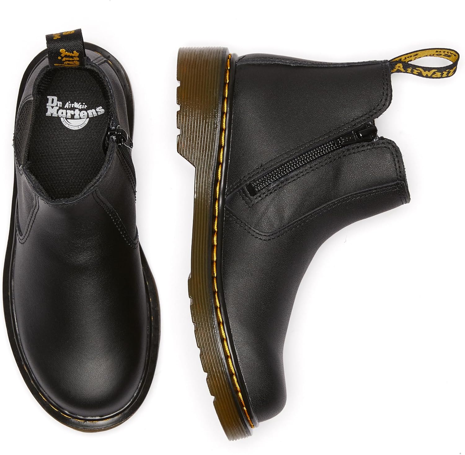 Унисекс-детские ботинки Dr. Martens 2976 Youth Banzai Chelsea (для больших детей) 2976 Y, Black Softy T — фото 3