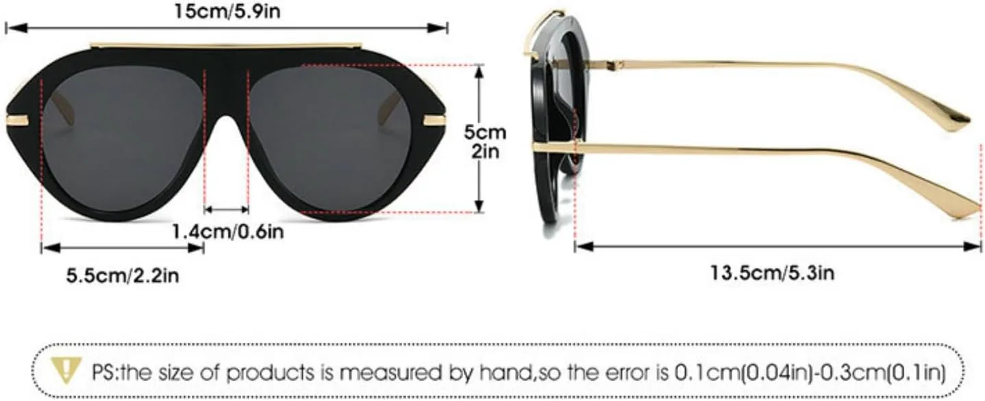 

Солнцезащитные очки Willochra Oversized Oval Pilot для женщин и мужчин в стиле 70-х, большие, роскошные, ретро, ​​черные, с защитой от УФ-излучения UV400, C1